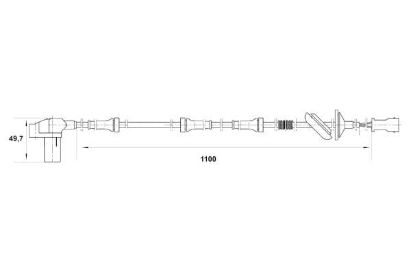 Sensor, revoluciones de la rueda BOSCH 0 265 006 565