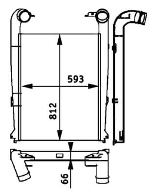 Radiador de aire de admisión MAHLE CI 112 000P