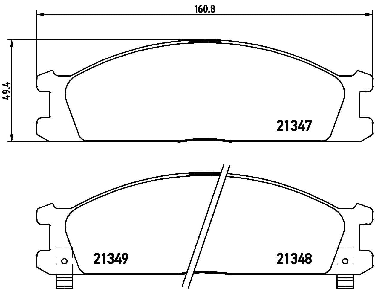 Juego de balatas de freno BREMBO P 24 026