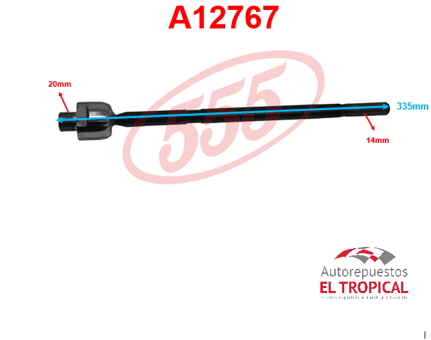 Rotula de cremallera CRV 06-SR-H020