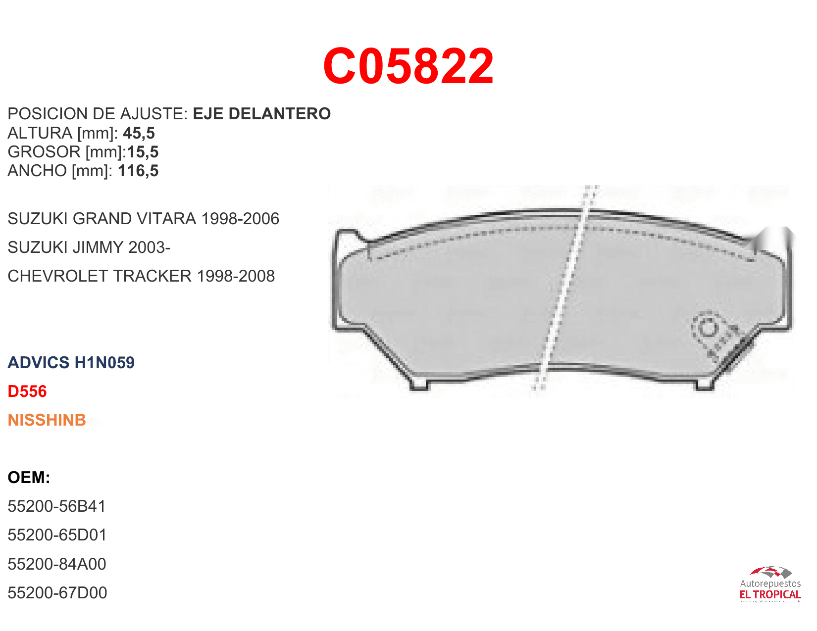FIBRA DE DISCO DLNT. SIDEKICK 4PTAS 95-