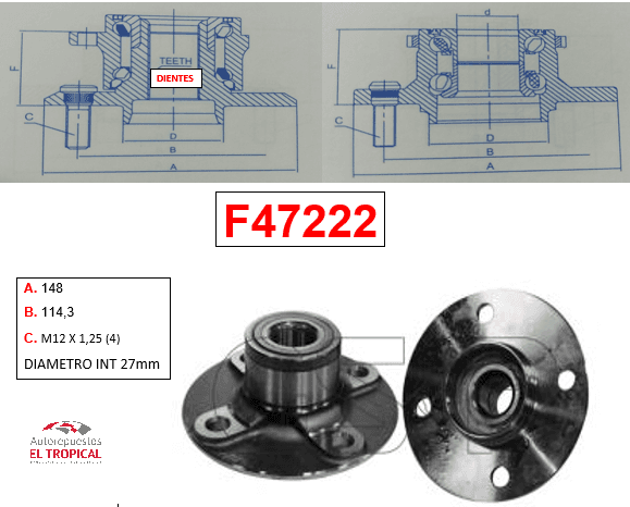 Bocina Trasera ALMERA B15 00-