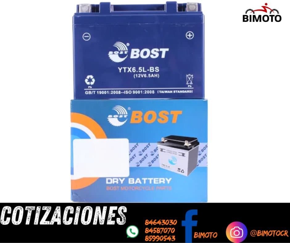 BATERIA YTX6.5-BS GEL BOST