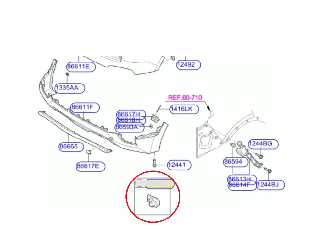 Sensor de Aparcamiento Hyundai