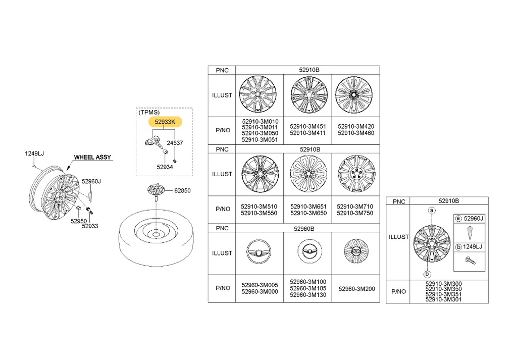 Sensor Presión de Neumáticos Hyundai-Kia