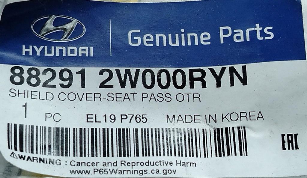 Moldura Asiento Delantero Derecho Hyundai