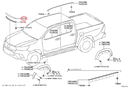 Moldura Frontal Tapa de Motor Toyota