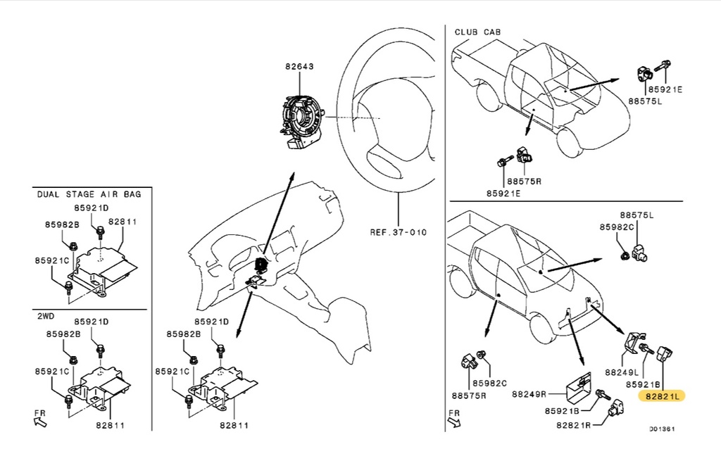 Sensor de Impacto Mitsubishi