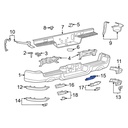 Moldura Interior Derecha Bumper Trasero Dodge