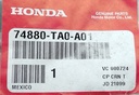 Cable Apertura Cajuela y Tapa de Combustible Honda