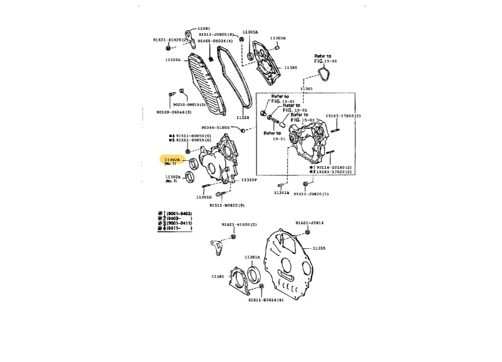 Retenedor de Cigüeñal Toyota