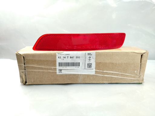 [63-14-7-847-592] Reflector Derecho Bumper Trasero BMW